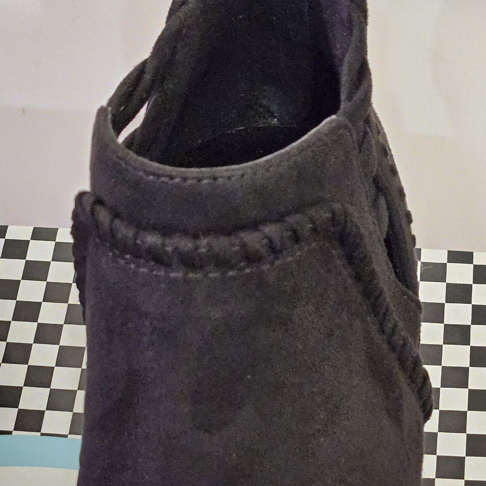 Soda Black Faux Suede Ankle Booties, Size 7, NIB,NWOT - Picture 6 of 16